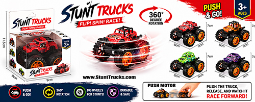Stunt Trucks Packaging Top